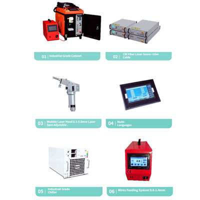 1000w 1500w 2000w 3000w Sellatore laser di metallo a mano
